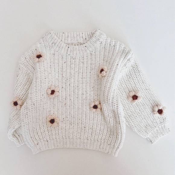 Other - Toddler Chunky Sweater. Floral. 2T